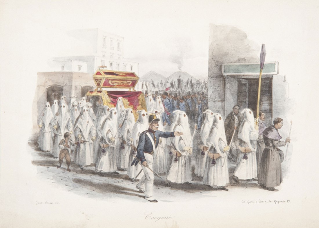 Italian funeral procession Gaetano Dura c. 1830-40